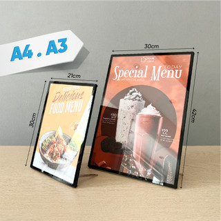 Hộp đèn led quảng cáo a3-a4, hộp đèn siêu mỏng ,bảng led menu, khung tranh điện để bàn | 3h