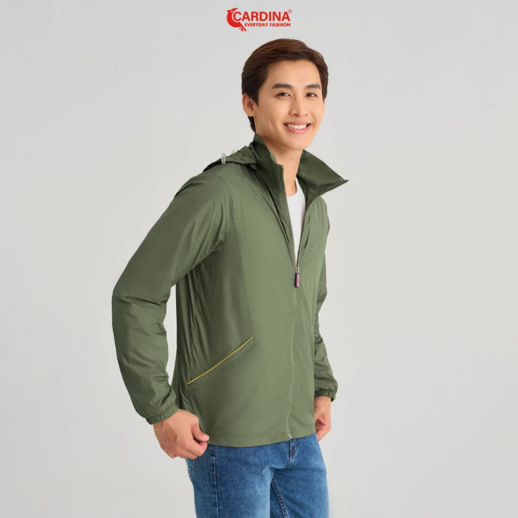 Áo Gió Nam 𝐂𝐀𝐑𝐃𝐈𝐍𝐀 2 Lớp Chất Vải Gió Cao Cấp Chống Thấm Nước Cản Gió Phong Cách Thể Thao Trẻ Trung 3GNM01