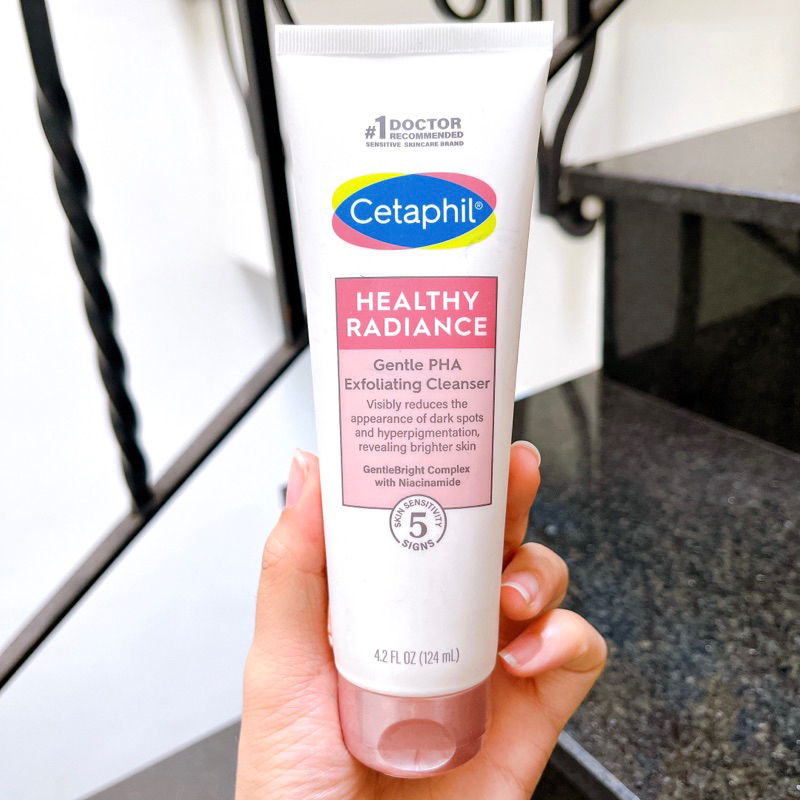 Sữa rửa mặt tẩy da chết cho da nhạy cảm Cetaphil HEALTHY RADIANCE GENTLE PHA EXFOLIATING CLEANSER