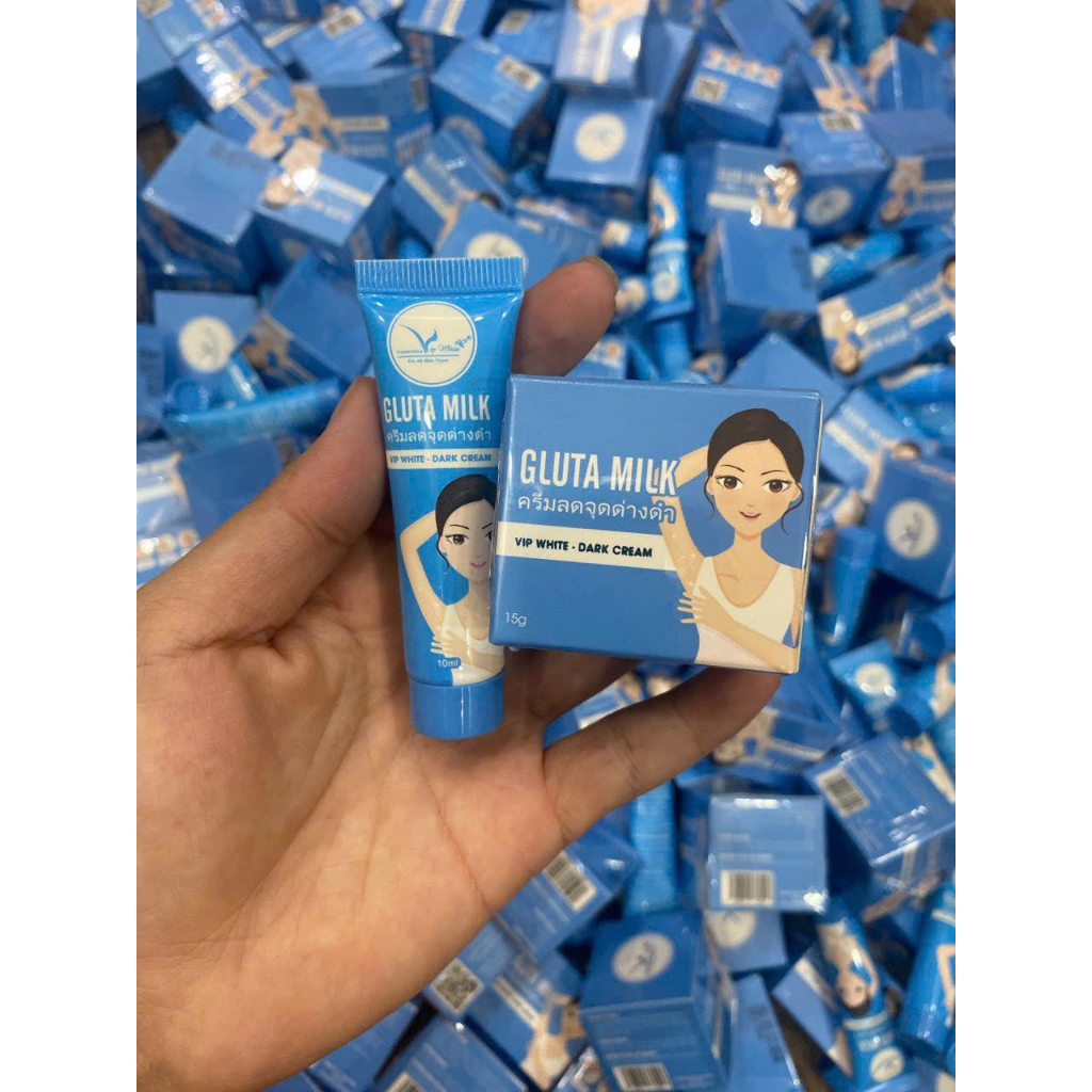 Kem hết thâm nách - hết hôi nách Gluta Milk - Tặng Bột tẩy tế bào chết