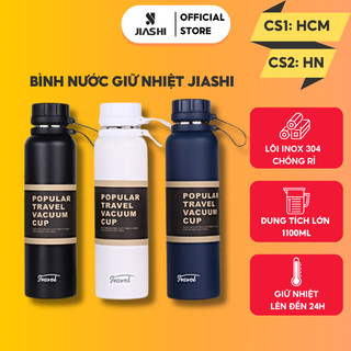 Bình giữ nhiệt JIASHI bình nước giữ nhiệt Travel 1100ml lõi inox 304 không gỉ giữ nhiệt nóng lạnh lên đến 24 tiếng BGN03