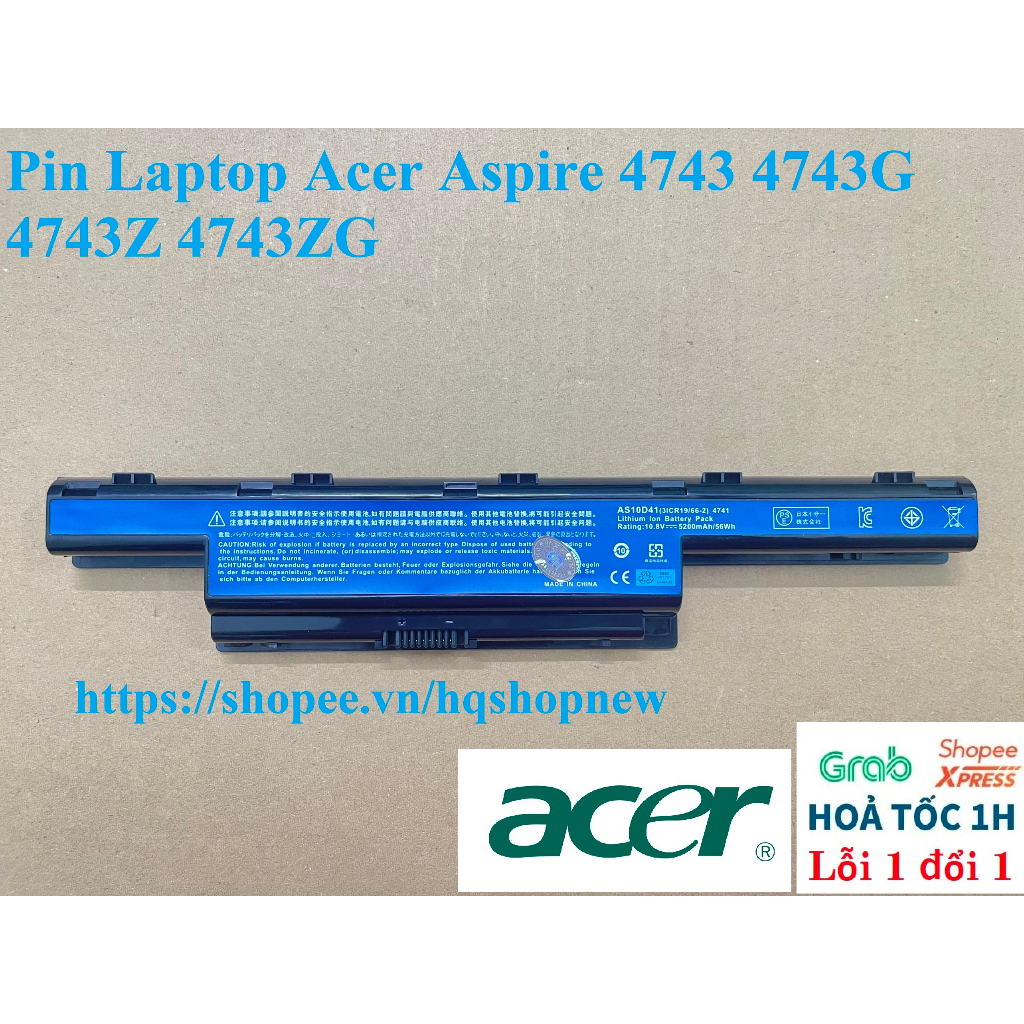⚡️ Pin Laptop Acer Aspire 4743 4743G 4743Z 4743ZG