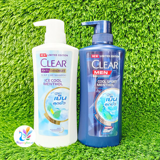 Combo Dầu Gội Clear Bạc Hà 400ml & Clear Men 390ml