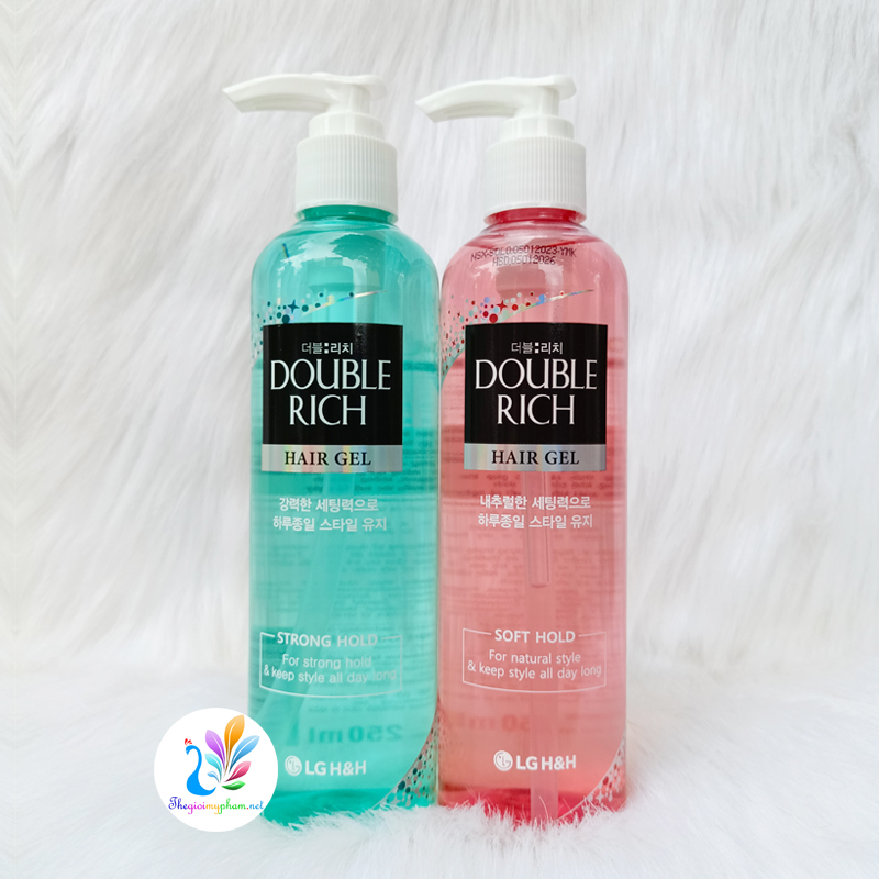 Gel Tạo Kiểu Và Giữ Nếp Tóc Double Rich 250ml