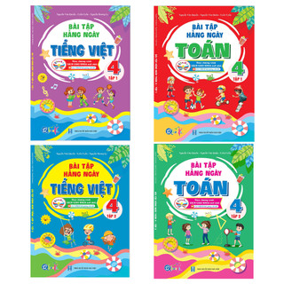 Sách - combo bài tập hằng ngày toán và tiếng việt lớp 4 - cánh diều