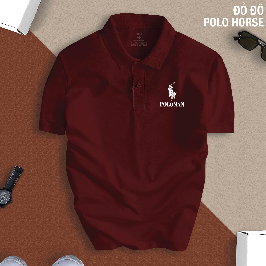 Áo Thun Polo Nam cổ bẻ POLO HORSE chất vải Cá Sấu CVC cao cấp sang trọng thanh lịch