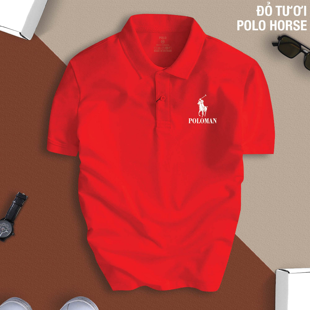 Áo Thun Polo Nam cổ bẻ POLO HORSE chất vải Cá Sấu CVC cao cấp sang trọng thanh lịch