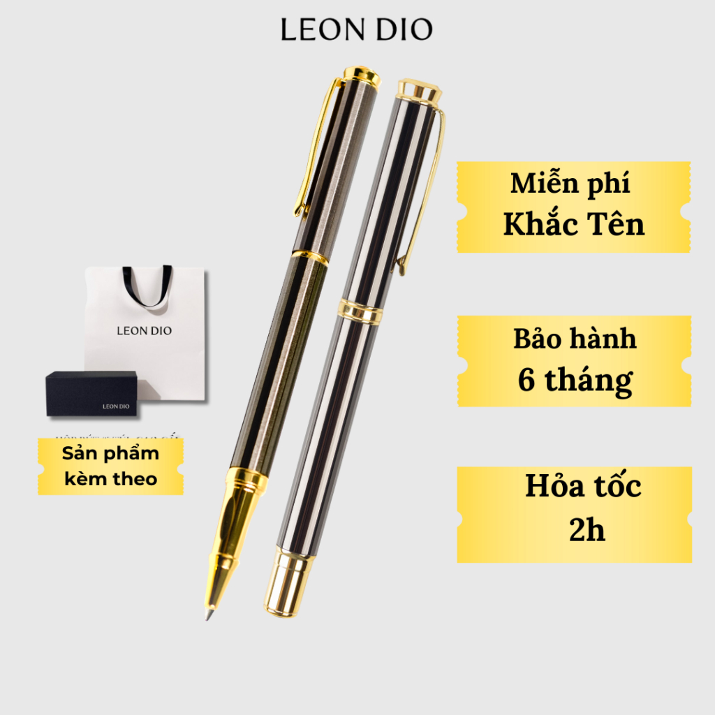 Bút Khắc Tên Cao Cấp Leon Dio PRIMAL LOYAL Kim Sang Trọng, Quà Tặng Doanh Nhân Cao Cấp, Bảo Hành 6