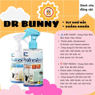 chai xịt diệt khuẩn và khử mùi Dr Bunny dành cho hamster /sóc /thỏ /bỏ