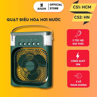 Quạt điều hòa hơi nước mini JIASHI máy lạnh mini 3 Chế Độ Tích Hợp Led, Sạc USB Để Bàn Tiện Dụng QDH02