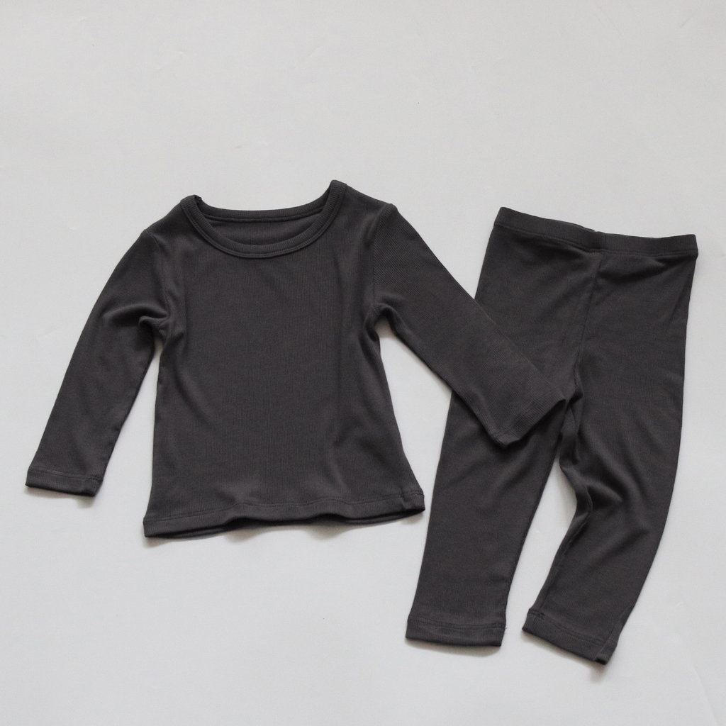 TE412 - Bộ áo + quần chất bozip xuất cho bé trai bé gái Hokiha Kid co giãn, thấm hút mồ hôi size 8-17kg