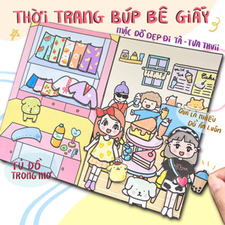 Bộ Tranh Đồ Chơi Giấy Cô Tiên Xanh "Cái quần của Mỹ Tiên"