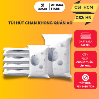 Túi hút chân không quần áo chăn gối JIASHI kèm máy hút chất liệu dai bền bảo quản quần áo tránh nấm mốc, vi khuẩn TCK01