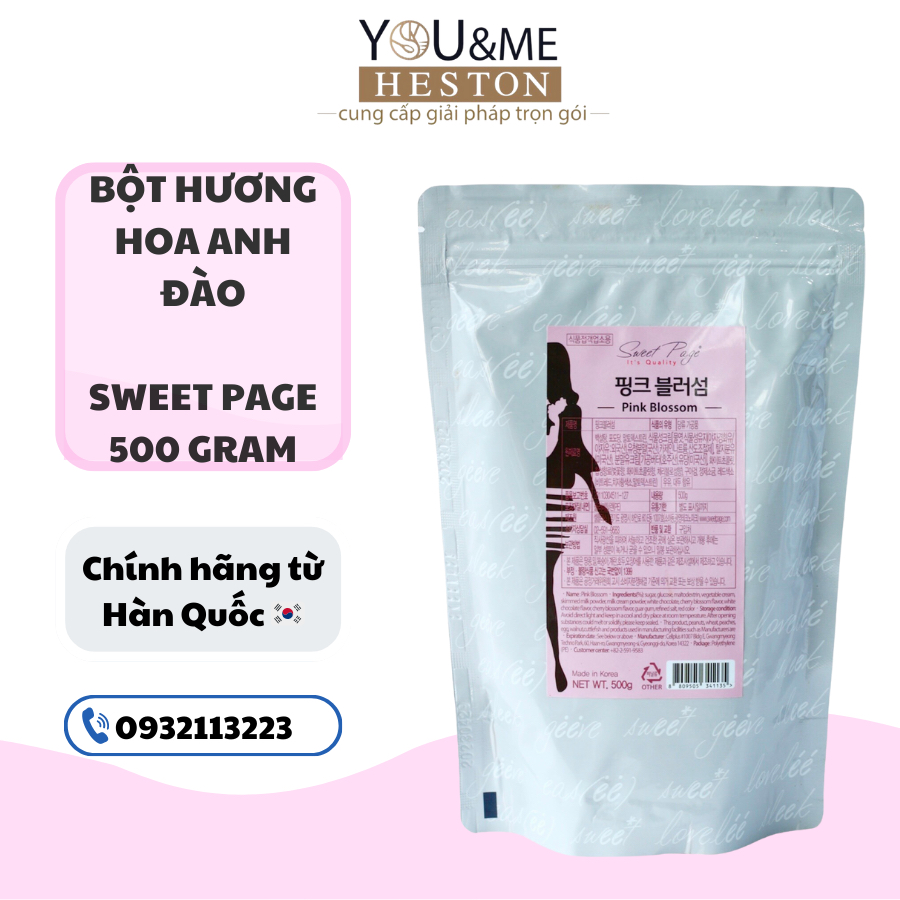 Bột pha chế hương hoa anh đào Hàn Quốc (vị hoa anh đào hạnh nhân)