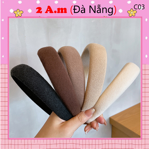 Cài Tóc Tiểu Thư, Bờm Tóc Hàn Quốc, Băng Đô Tóc Kiểu Trơn Thanh Lịch