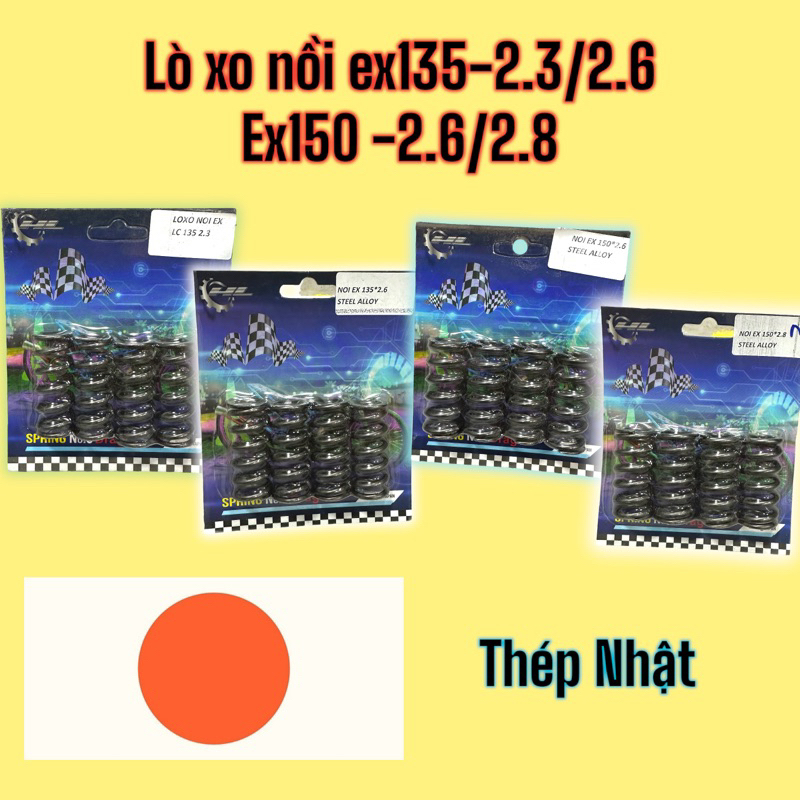 Lò xo nồi Exciter 150 2.6/2.8 , exciter 135 2.3/2.6 CKHL thép nhật CKHL