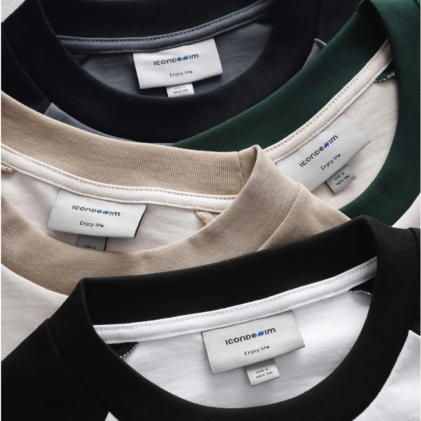 Áo thun nam Premium Cotton ICONDENIM Raglan mềm mại thoáng mát - ATID0249