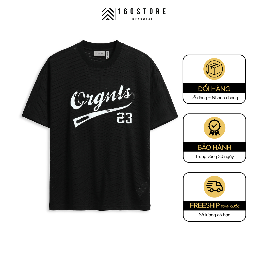 Áo thun nam Lưới ICONDENIM Orgnls Oversize form oversize năng động - ATID0251