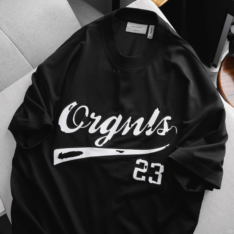 Áo thun nam Lưới ICONDENIM Orgnls Oversize form oversize năng động - ATID0251