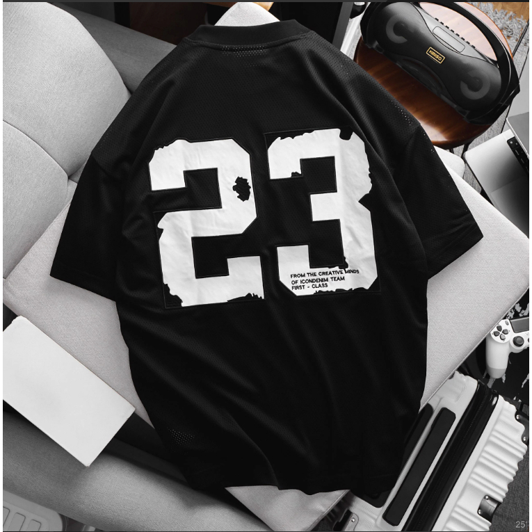 Áo thun nam Lưới ICONDENIM Orgnls Oversize form oversize năng động - ATID0251