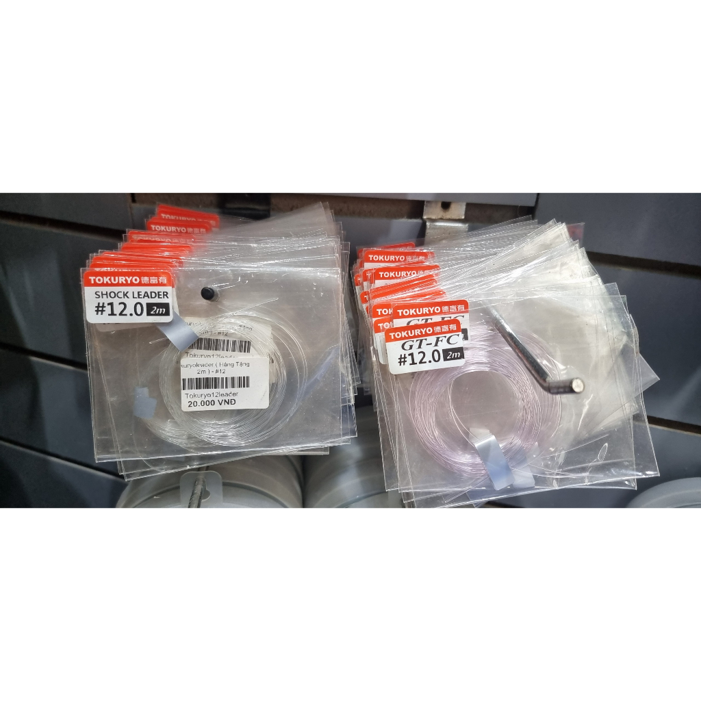 Dây Leader Tokuryo 2m dùng thử  GTFC 100% Fluoro Carbon 2m có #5 #7 #12 chuyên câu lure, câu biển
