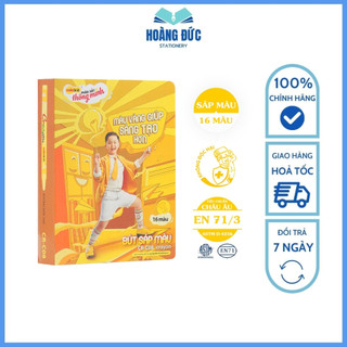 Sáp màu colokit cr-c08 - 16 màu - hộp đựng dạng bóp viết - hoàng đức