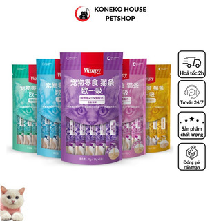Thức ăn cho mèo súp thưởng cao cấp Wanpy gói 14gr*5 tuýp