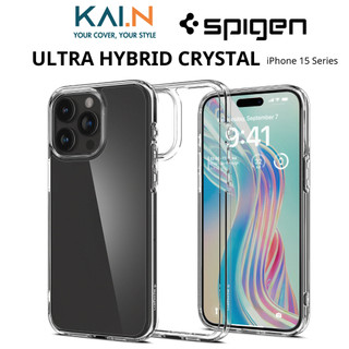 Ốp lưng case spigen dành cho iphone 15 pro max / iphone 15 pro / iphone 15 plus / iphone 15, spigen ultra hybrid crystal