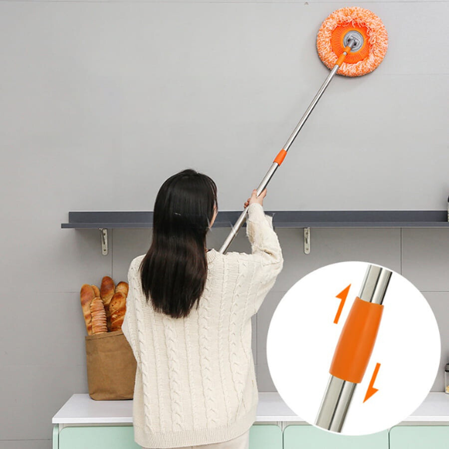 Chổi lau trần nhà hình hướng dương dài 1.8m xoay 180 độ - GODWELL