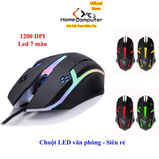  Chuột máy tính văn phòng chuột Led có dây nhẹ bền đẹp giá siêu rẻ 