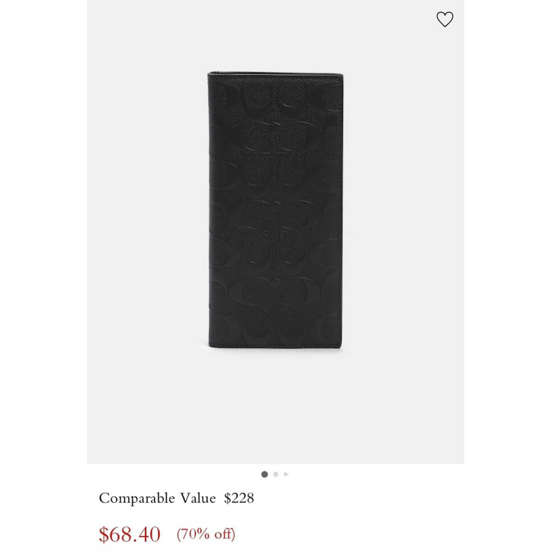 Sẵn Ví cầm tay Coach Breast Pocket Wallet In Signature Leather