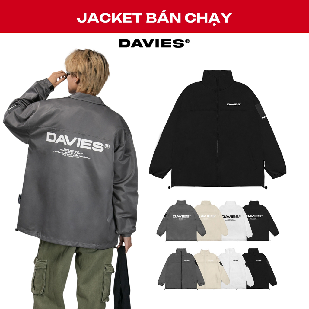 Áo khoác dù hai lớp form rộng nam nữ DAVIES nhiều màu Basic SS22 Jacket local brand |D28-AK2