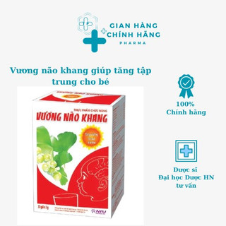Cốm trí não Vương não khang, tăng cường trí tuệ, giúp tăng tập trung cho bé - Hộp 30 gói