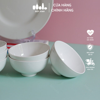 Chén cơm sứ trắng trơn 11cm - sứ minh châu -c06