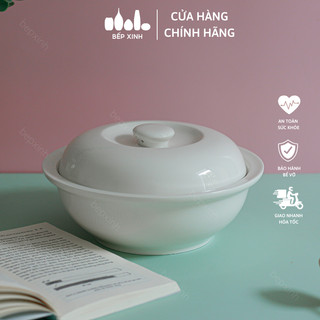 Âu đựng cơm trắng trơn - sứ minh châu - lc18