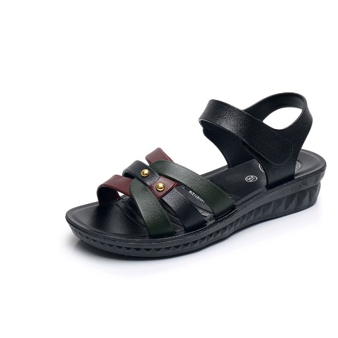 DÉP SANDAL QUAI NHỰA DẺO ĐẾ CAO SU NỮ CAO 3CM