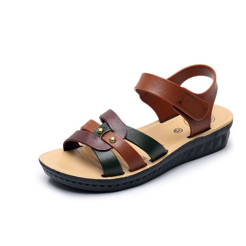 DÉP SANDAL QUAI NHỰA DẺO ĐẾ CAO SU NỮ CAO 3CM