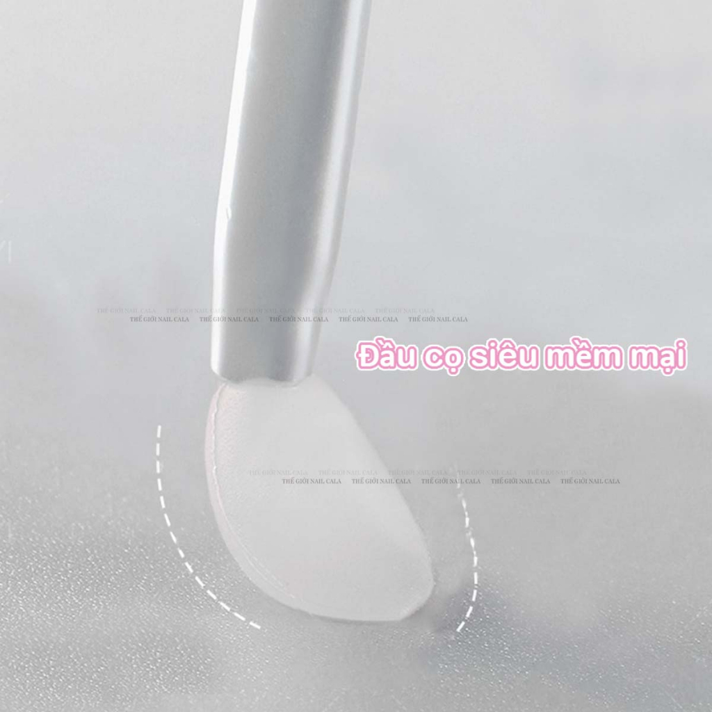 Cọ silicol chà tráng gương - cọ chà silicol thay thế các loại bông mút, sạch sẽ dễ lau chùi có nắp đậy