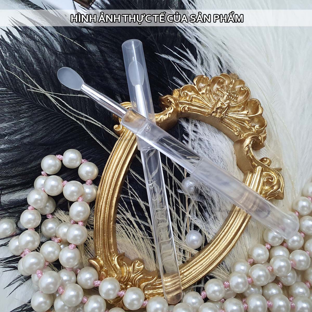 Cọ silicol chà tráng gương - cọ chà silicol thay thế các loại bông mút, sạch sẽ dễ lau chùi có nắp đậy