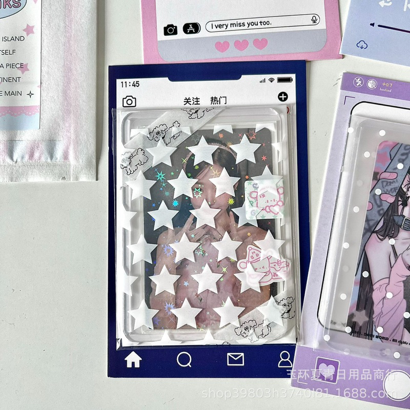 Set 5 bìa gói hàng Instagram nhiều màu