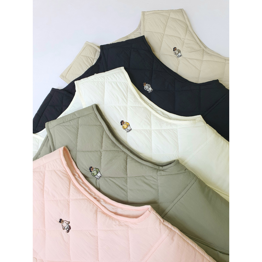 Áo gile chần bông siêu nhẹ bé trai bé gái. HA2511