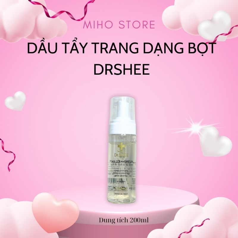 TẨY TRANG DR SHEE, DẦU TẨY TRANG DẠNG BỌT DR.SHEE TẨY TRANG DẠNG BỌT DRSHEE