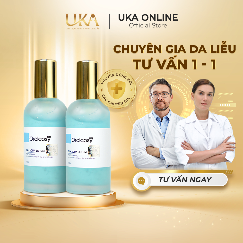 Combo 2 Serum Cấp Ẩm Cực Mạnh Cho Làn Da Khô The Ordicosy 24h Aqua 100ml