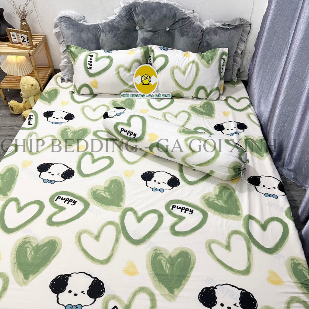 BỘ GA GỐI COTTON POLY 4 MÓN ĐỦ KÍCH THƯỚC