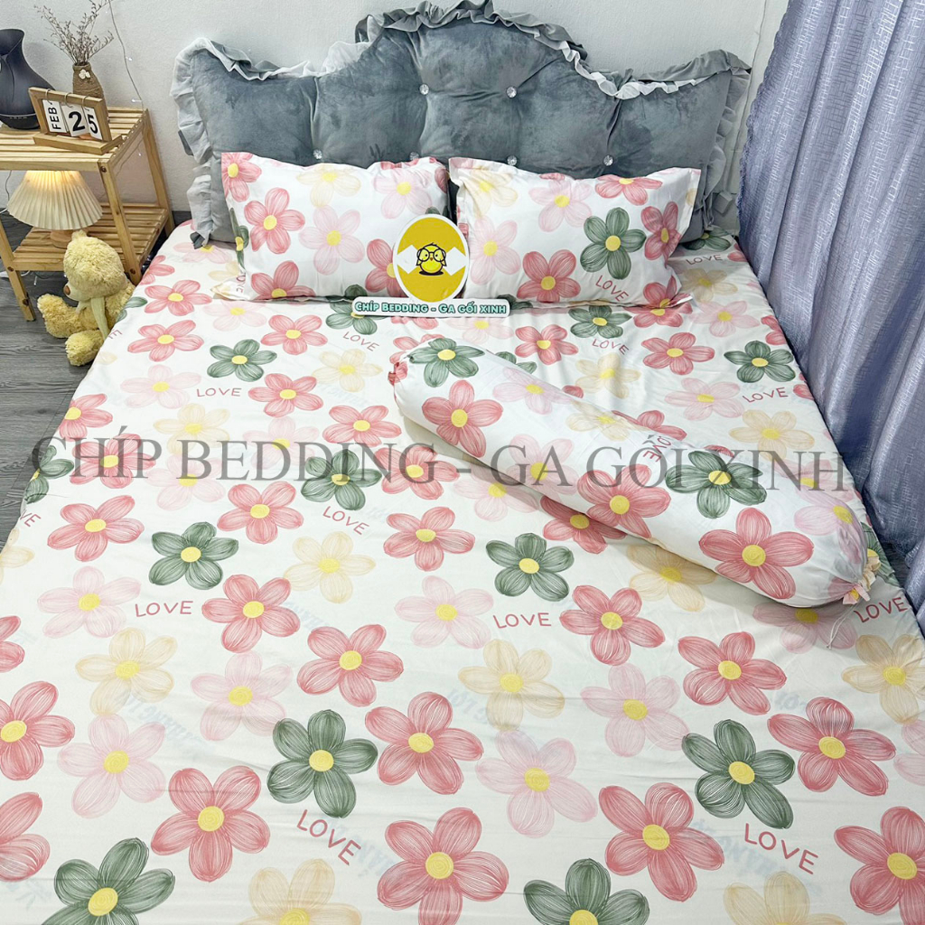 BỘ GA GỐI COTTON POLY 4 MÓN ĐỦ KÍCH THƯỚC