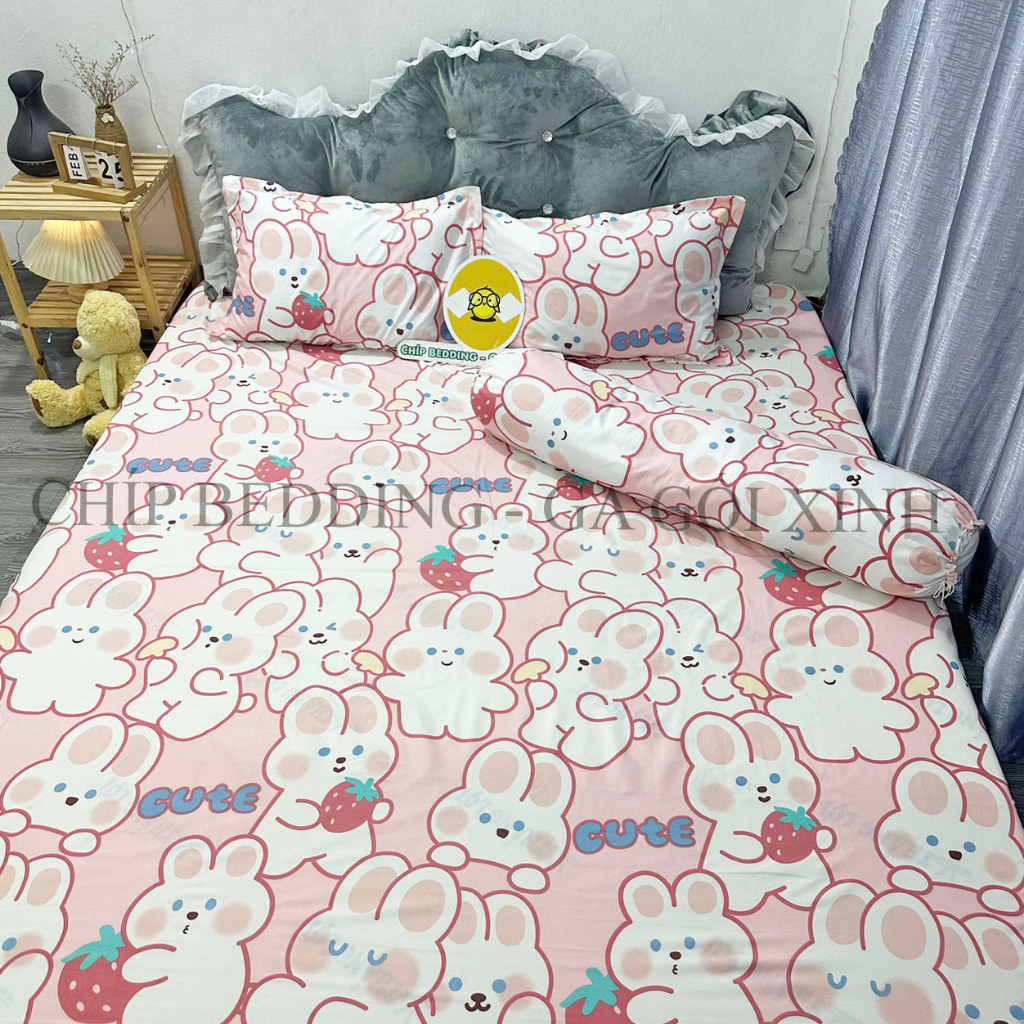 BỘ GA GỐI COTTON POLY 4 MÓN ĐỦ KÍCH THƯỚC