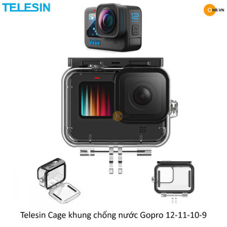 Telesin Cage Water Proof - Khung chống nước Gopro 12 11 10 9