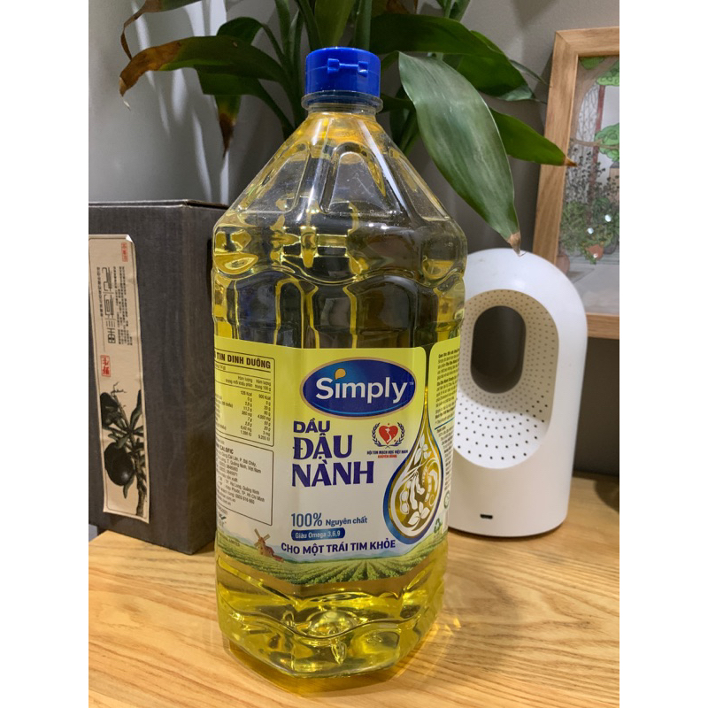 Dầu đậu nành 100% nguyên chất chai 2 lít date 7/2025