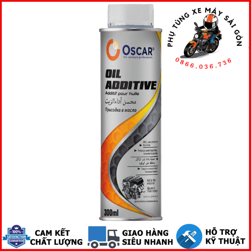 Phụ gia nhớt OSCAR Oil aditive Treatmanet MOS2 300ml - Nhập khẩu UAE