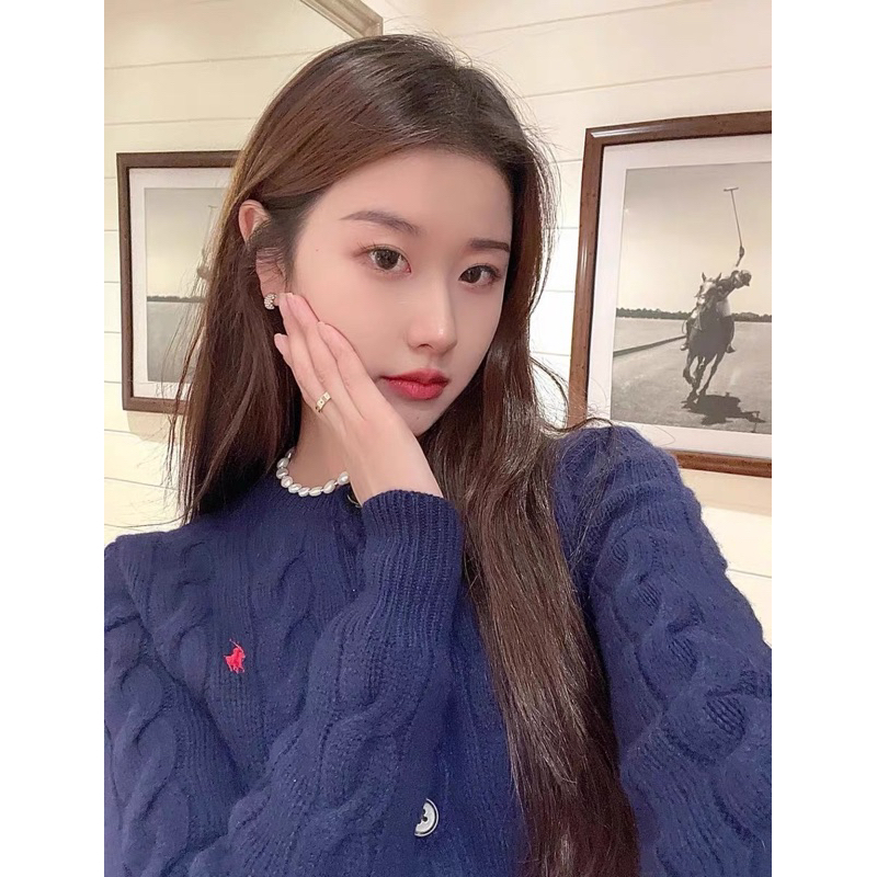 Áo cardigan Ralph Lauren giống Jisoo Blackpink,Winter aespa